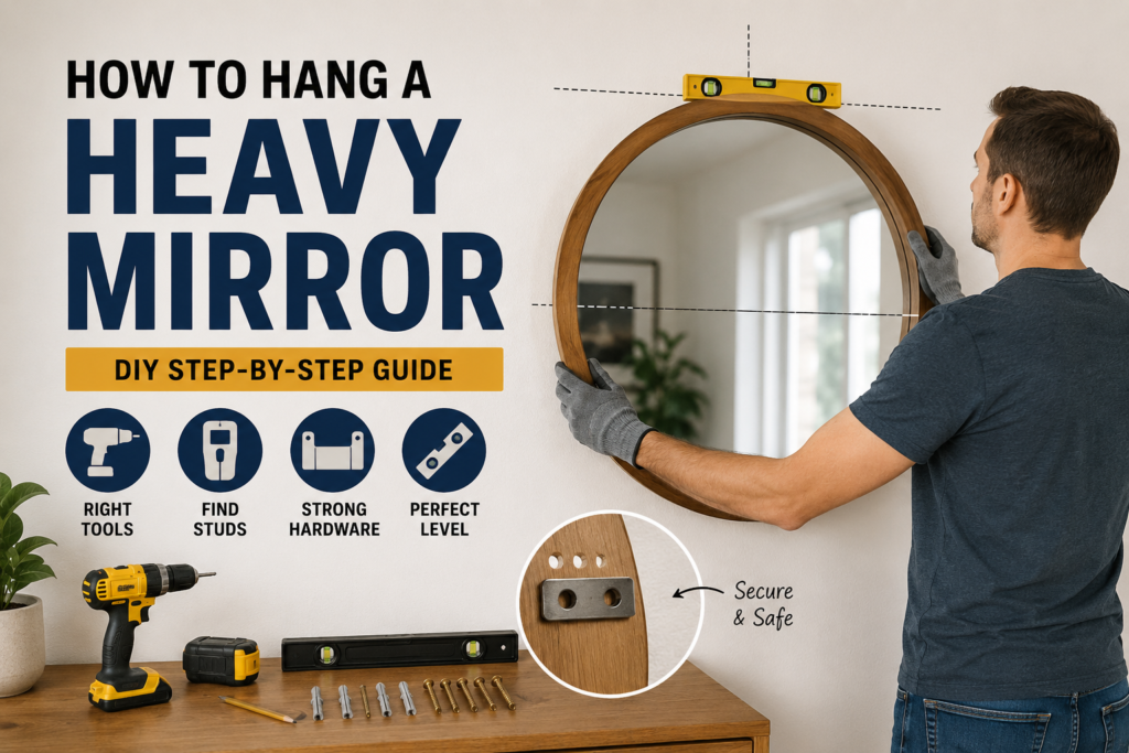 How to Hang a Heavy Mirror DIY: A Real Guide From Someone Who’s Been There