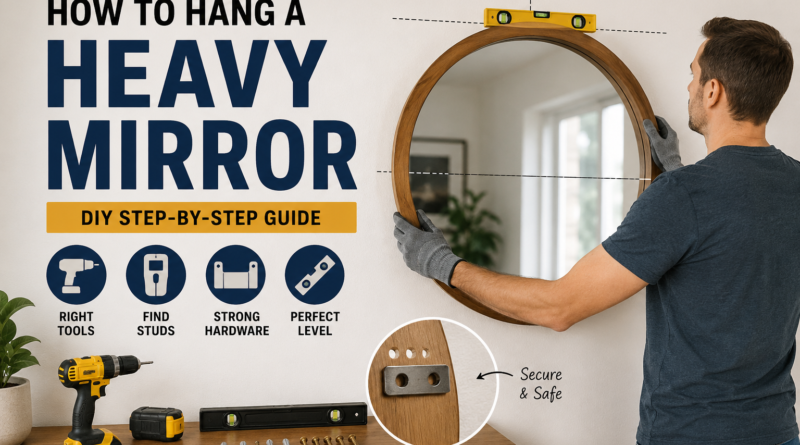 How to Hang a Heavy Mirror DIY